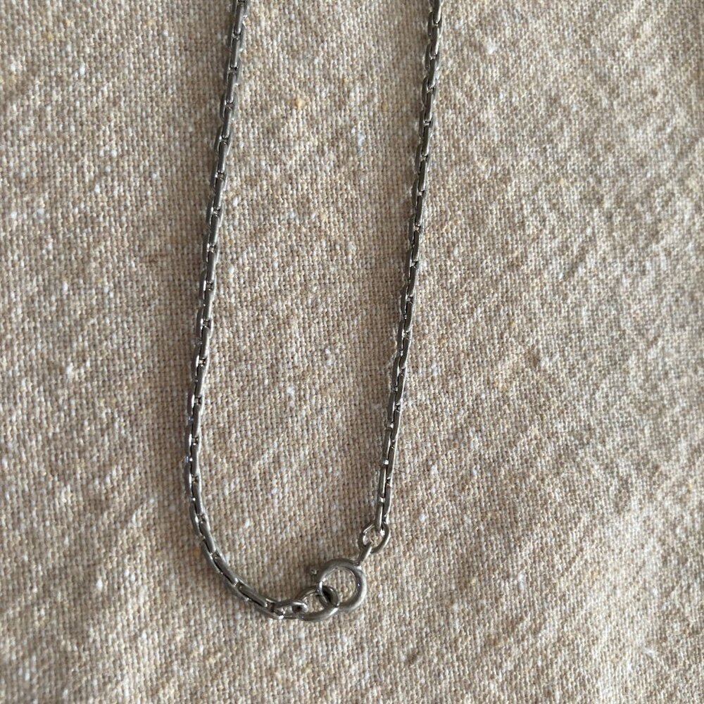 Sterling Silver & Turquoise Pendant on Chain - Picture 11 of 11